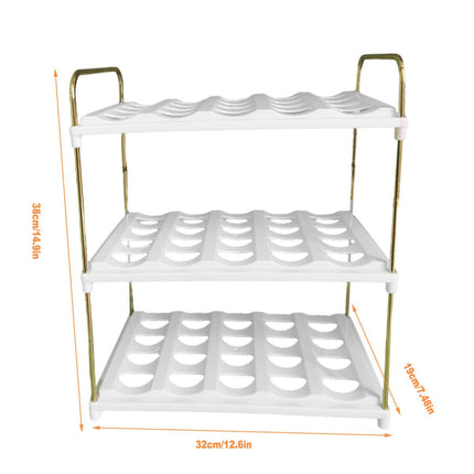 Adjustable Cup and Bottle Storage Rack Multifunctional Wine Thermos Holder Shelf