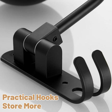 Motorcycle Bicycle Helmet Rack Holder Hat Display Stand Wall Mount Hook Hanger