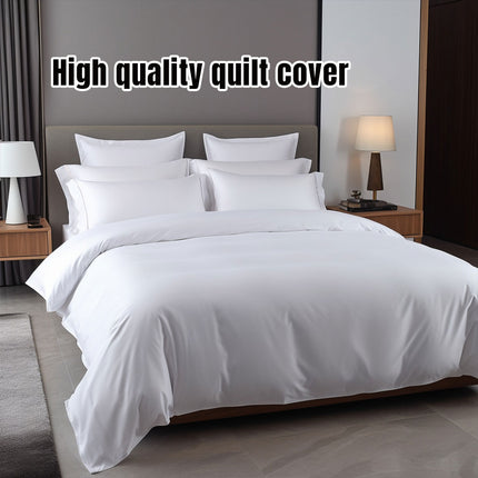 Hotel Quality White Duvet Cover Soft Fabric Bedding Set for Bedroom Motel