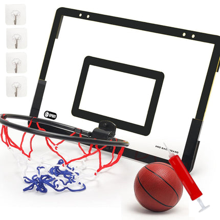 Wall Mounted Foldable Basketball Stand Indoor Outdoor Hoop Frame for Young Players