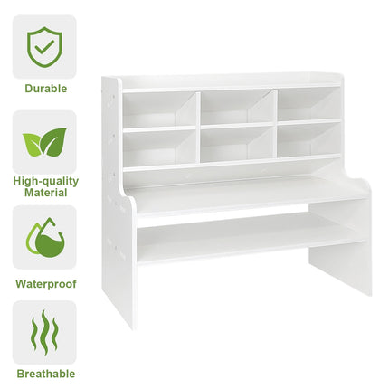Desktop 6-Tier Storage Shelf Multiple Storage Compartments for Office Organizer