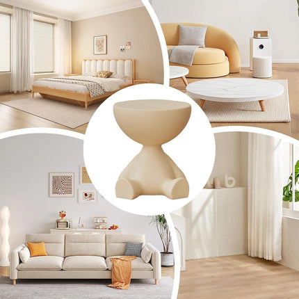 Creative Small Coffee Table Cute Durable PP Material for Living Room Bedroom Use