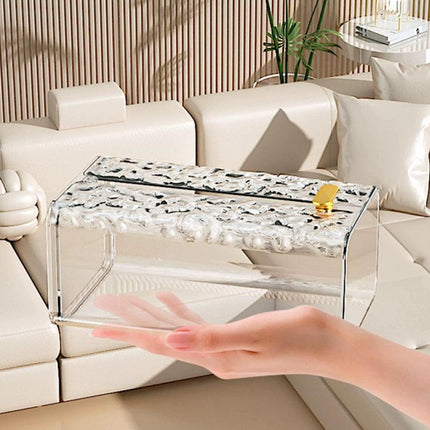 2pcs Wall Mounted Tissue Box Holder Suction Napkin Rack Paper Storage Organizer