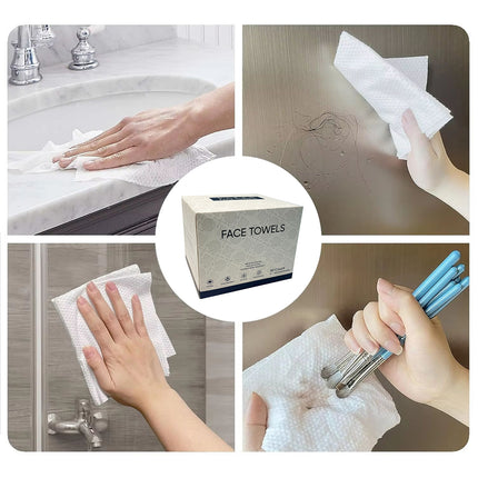 Face Towel Set Disposable Soft Cleaning Towels in Paper Box for Skincare Travel