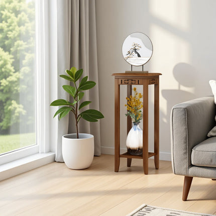 Living Room Balcony Floor Standing Plant Stand Sturdy Space Saving Stable