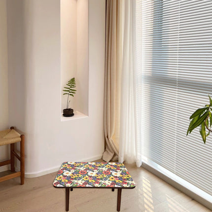 Mandala Style Side Table Small Flower Table Universal Type Durable Space-Saving