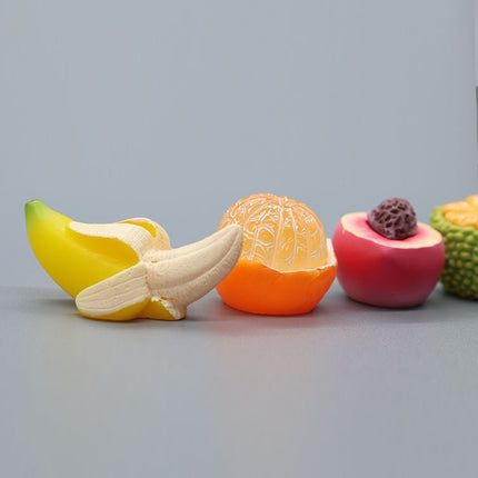 12PCS Creative Mini Fruit Accessories Decor Small Cute Resin Desktop Ornaments