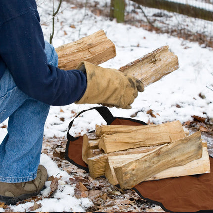 Firewood Carrier Log Carrier Tote Bag Canvas Wood Carrying Bag Outdoor Camping