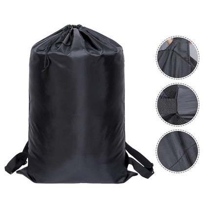 Backpack Laundry Bag Polyester Drawstring Storage Bag for Students Travel