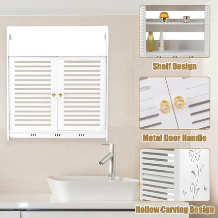 Bathroom Multi Layer Wall Mounted No Drill Skin Care Storage Rack Durable