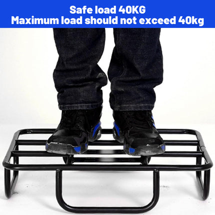 Metal Delivery Bag Rack Ebike Motorcycle Bicycle Food Rider Mount Support Frame