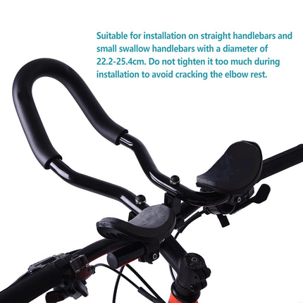 Aluminum Alloy TT Handlebar Integrated Rest Bar for Mountain Road Bike Cycling