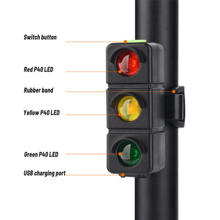 USB Rechargeable Bike Tail Light LED Rear Warning Lamp for Night Cycling