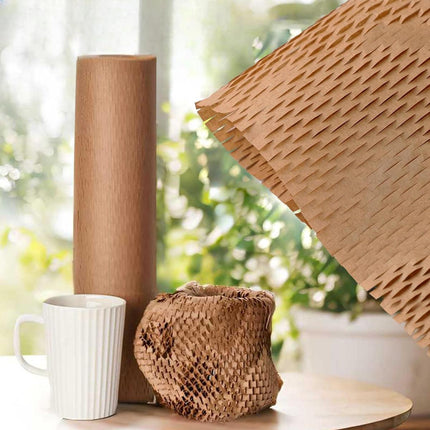 Honeycomb Kraft Paper Roll Shockproof Cushioning Wrapping Paper for Packaging