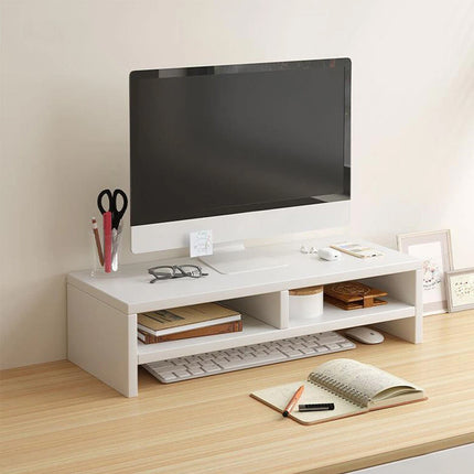 Home Office Computer Monitor Riser Stand Office Desk Storage Shelf Multi Layer