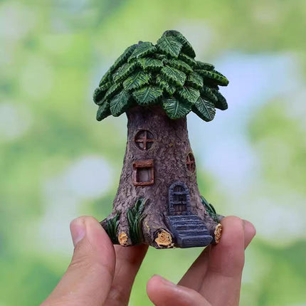 Resin Tree House Fish Tank Aquascape Gardening Micro Landscape DIY Decoration