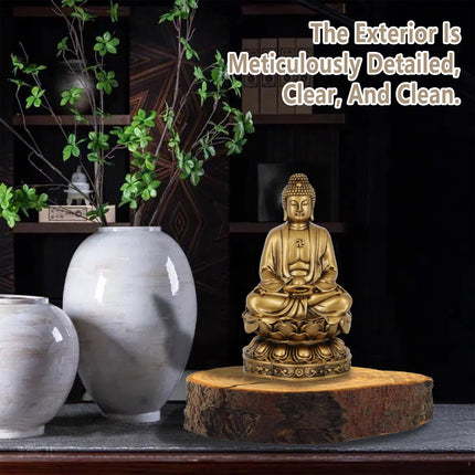 Zen Small Statue Buddha Figurine Meditation Decor for Home Office Desk Decor