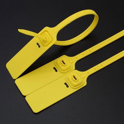 100pcs Plastic Seal Security Tags Plastic Label Tabs Ties for Luggage Bags
