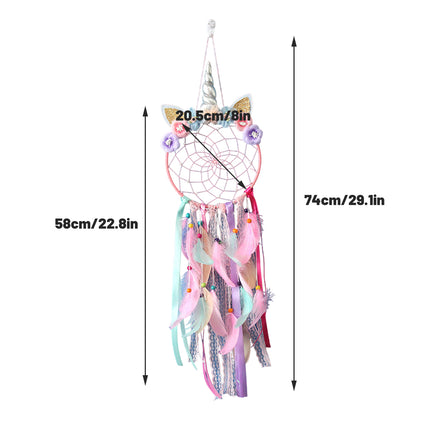 Creative Unicorn Dream Catcher Wall Hanging Decoration Craft Wall Art Decor