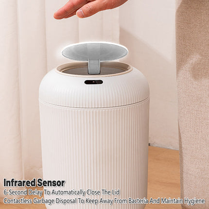 Smart Sensor Trash Can 9.5L Round Automatic Bin For Kitchen Bathroom Bedroom