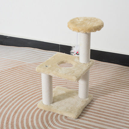 Cat Climbing Frame Small Cat Tree Scratching Post Jumping Tower for Indoor Use