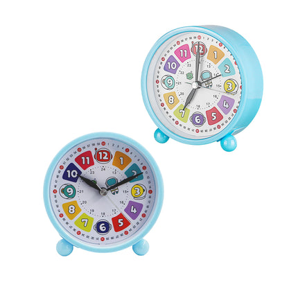 Student Desktop Alarm Clock 10cm Cute Simple Clock for Kids Bedroom Learning Use