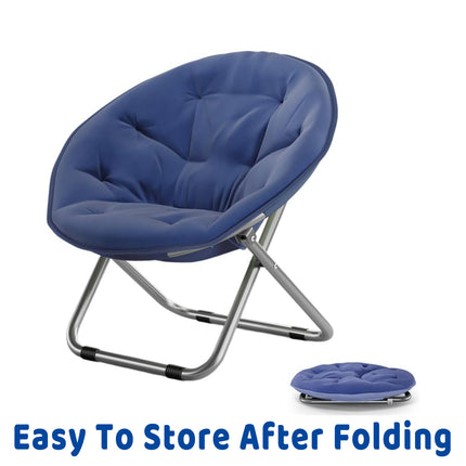 Folding Moon Disc Chair Recliner Comfortable Non Slip for Home Use Durable