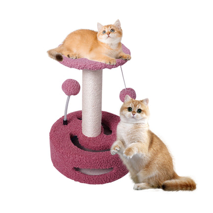 Cat Climbing Toy Small Jump Platform with Claw Scratching Board for Kittens Play