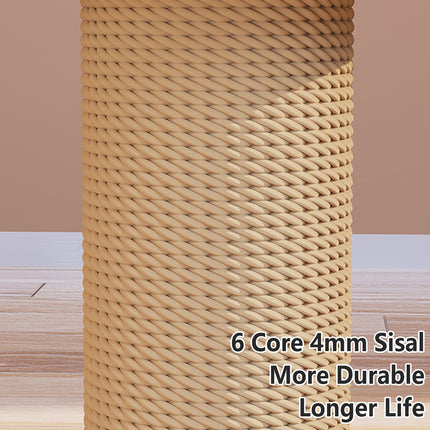 Cat Scratching Post Oval Turntable Cat Toy Scratcher Board Interactive Furniture