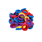 100PCS Colorful Elastic Hair Ties for Girl Ponytails High Stretch Hair Bands Set