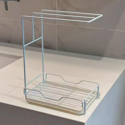 3PCS Kitchen Countertop Drain Rack Space Saving Organiser with Drainage Plate