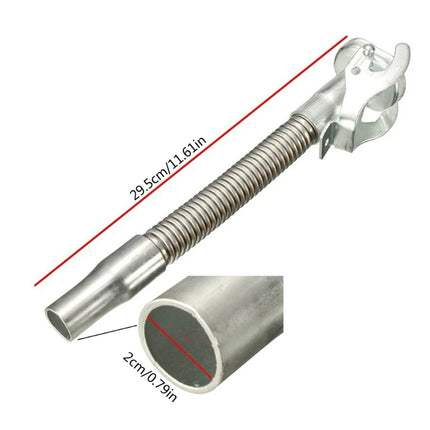 Stainless Steel Oil Pourer Oil Nozzle Tube Metal Material Bendable Press Lid