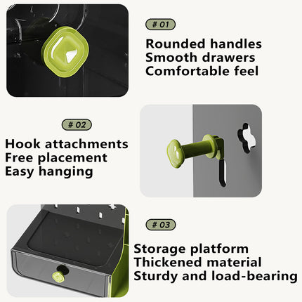 Desktop Storage Box with Drawer Divider For Stationery Cosmetics Accessories