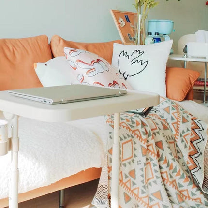 Adjustable Mobile Laptop Desk Computer Table Stand Portable Bedside Study Desk