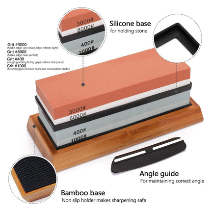 Household Sharpening Stone Kitchen Knife Oilstone Coarse Fine Grind Whetstone