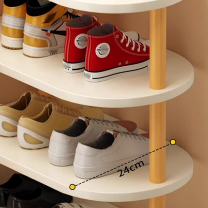 Household 4 Layer Shoe Storage Rack Organizer Space Saving Shoe Shelf Entryway