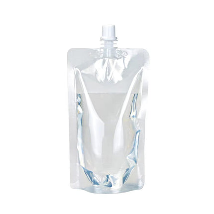 50PCS 250ml Drink Bags Transparent Stand Up Juice Takeaway Nozzle Pouches