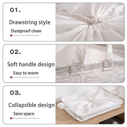 Large Foldable Clothes Storage Bag Wardrobe Organizer Toy Blanket Container