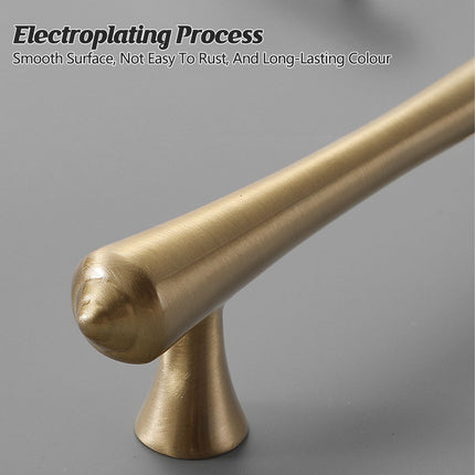 Wardrobe Pure Copper Handle Light Luxury Gold Modern Cabinet Drawer Door Pull