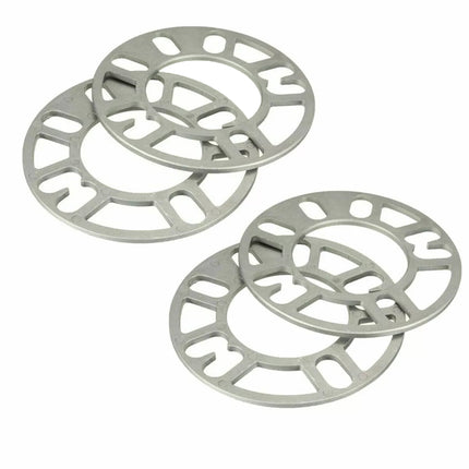 Alloy Wheel Spacers Set 4PCS Universal Fit 5MM Thickness Rim Shim Adapters Kit
