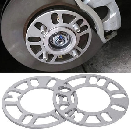 Alloy Wheel Spacers Set 4PCS Universal Fit 5MM Thickness Rim Shim Adapters Kit