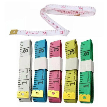 6/12x Body Measuring Ruler Sewing Cloth Tailor Tape Measure Soft Flat 60inch1.5m - Aimall