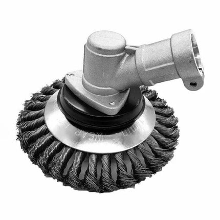 6/8" Weed Brush Steel Wire Trimmer Wheel Garden LawnMower Head Tool Grass Cutter - Aimall