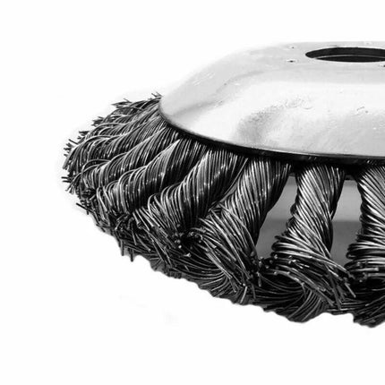 6/8" Weed Brush Steel Wire Trimmer Wheel Garden LawnMower Head Tool Grass Cutter - Aimall