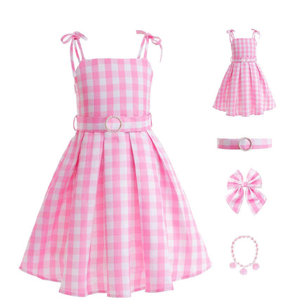 Barbie costume 2023 live action movie Barbie dress Child AU - Aimall
