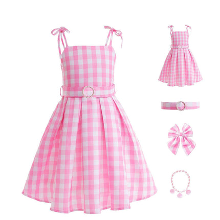 Barbie costume 2023 live action movie Barbie dress Child AU - Aimall
