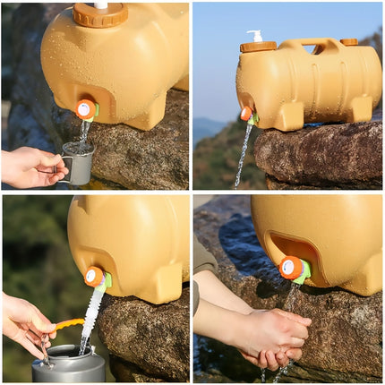 Portable Outdoor Camping Water Storage Tank With Faucet For Car Hiking Travel