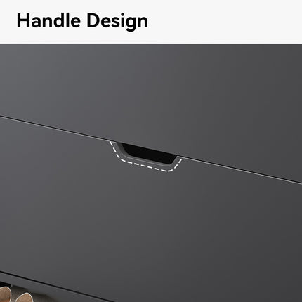 Ultra Thin Flip Down Shoe Cabinet Entryway Storage Organizer with 2 Doors