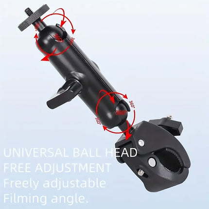 Motorcycle Phone Camera Mount Anti Shake for Bike Scooter GPS Navigation Secure