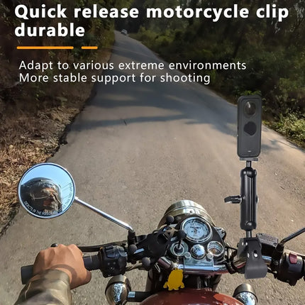 Motorcycle Phone Camera Mount Anti Shake for Bike Scooter GPS Navigation Secure